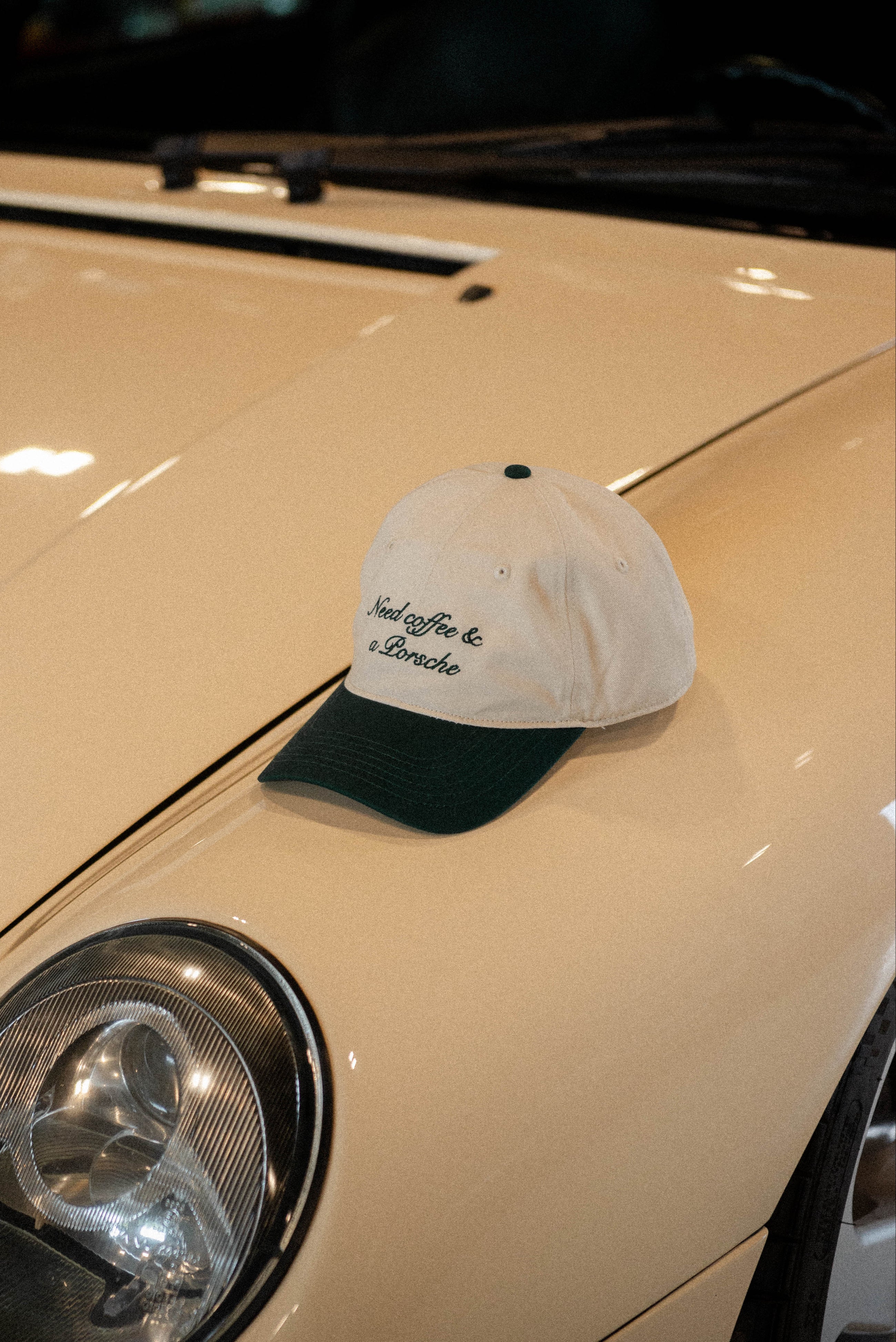 Need Coffee & a Porsche Cap