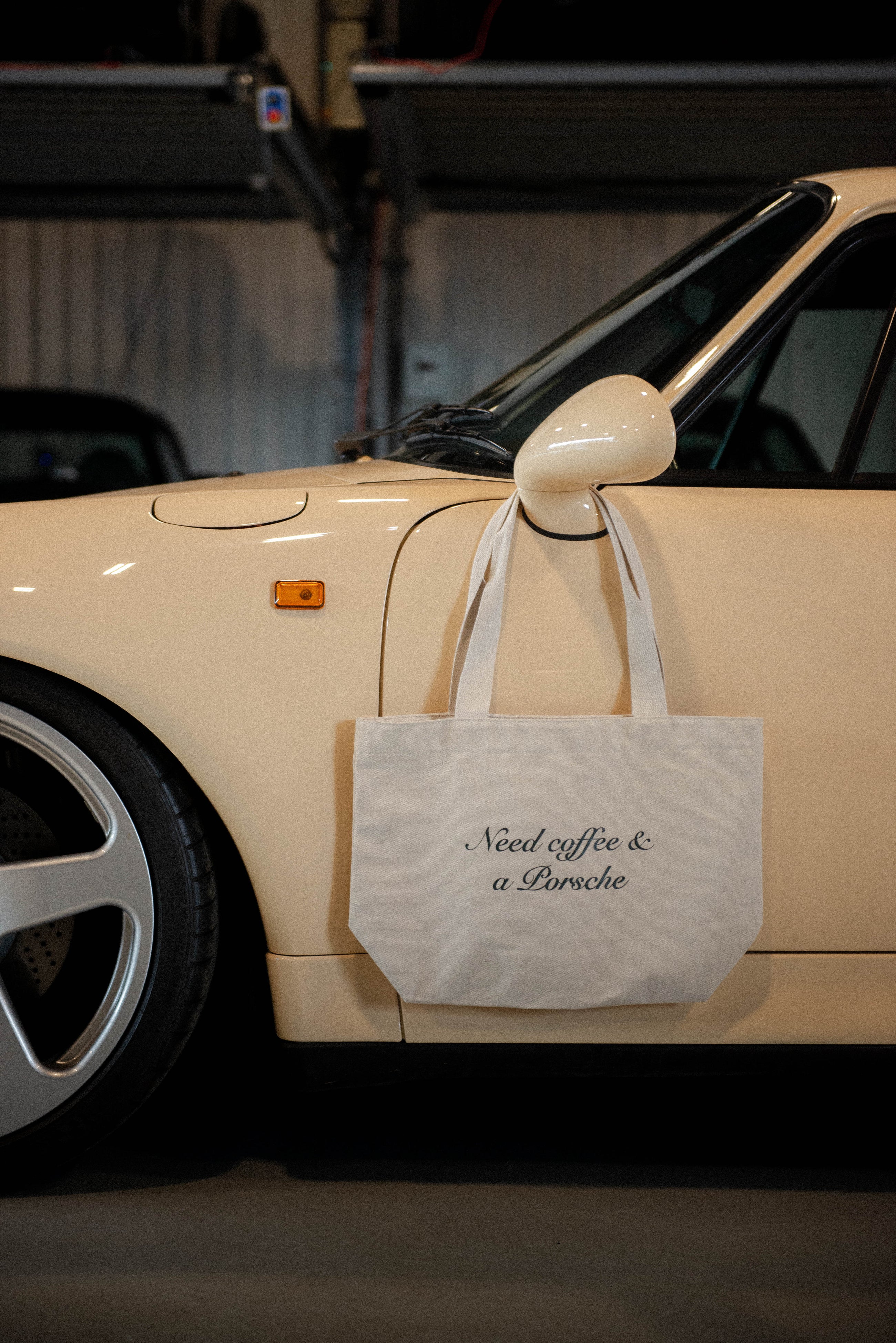Need Coffee & a Porsche Tote Bag