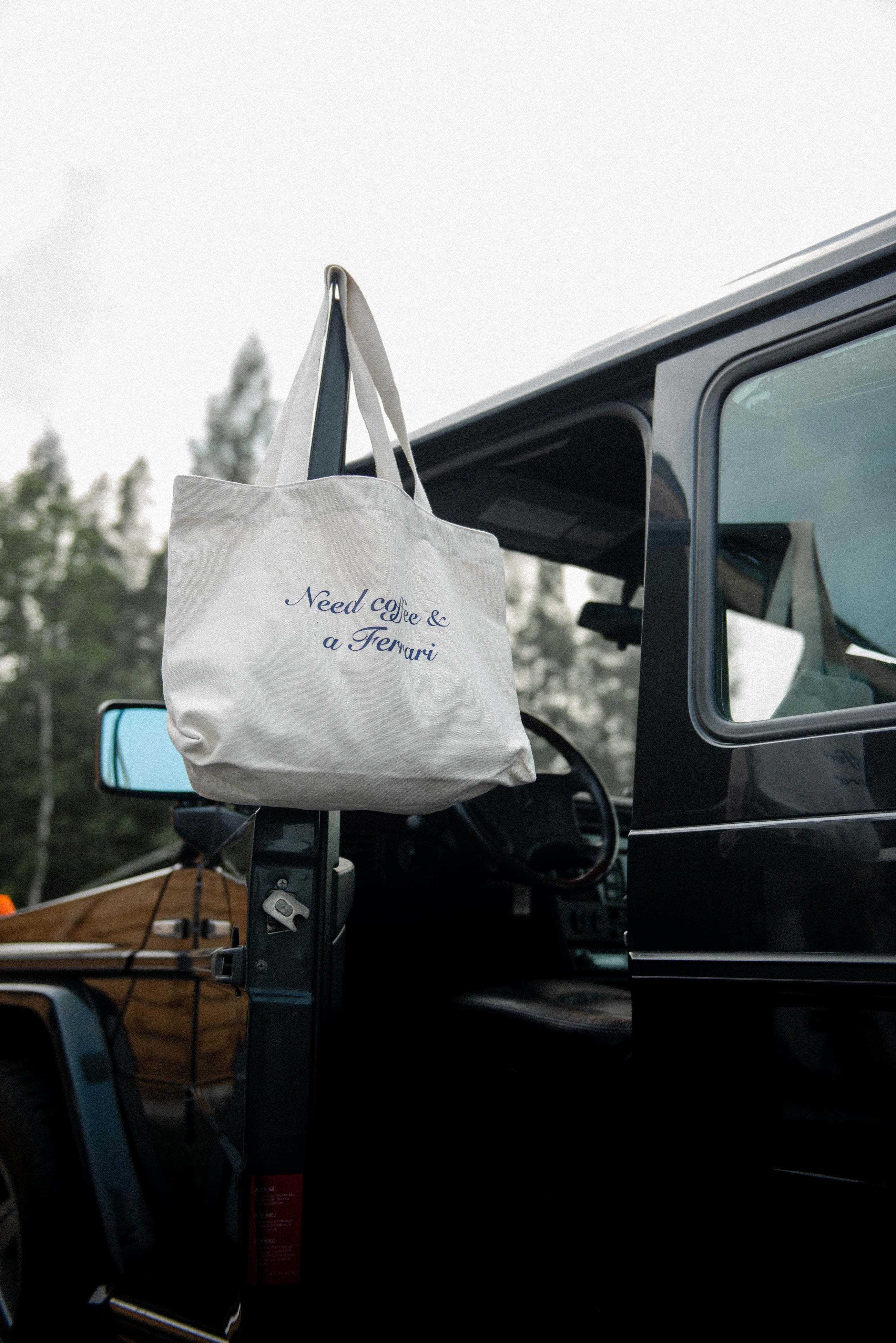 Need Coffee & a Ferrari Tote Bag