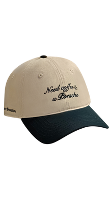 Need Coffee & a Porsche Cap